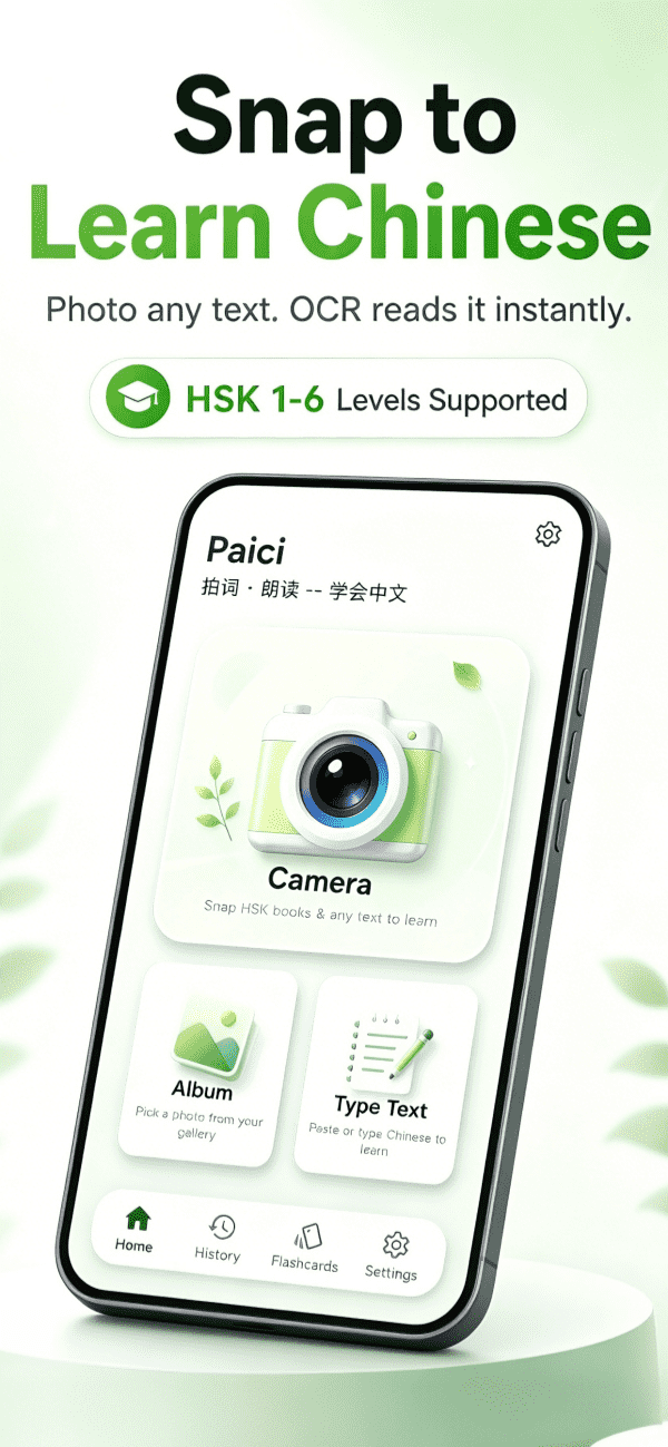 Paici App - Photo Learning Chinese